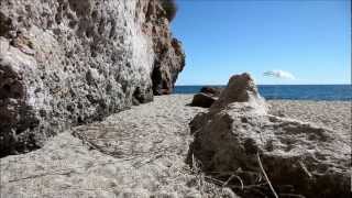 Playa Burriana Burriana Beach Nerja [upl. by Woehick]