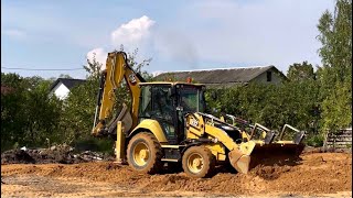 Tractor Spreading Sand and Leveling the Road [upl. by Truitt]