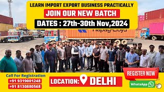 Import Export Course  Export Import Training  Step by Step Process  by Harsh Dhawan [upl. by Devin]