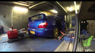 Subaru Impreza Group A STI rallycar with KMS MD35 ecu and ALS [upl. by Selrhc263]