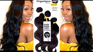 START TO FINISH AFFORDABLE QUICKWEAVE FT SHAKE N GO ORGANIQUE MASTERMIX BODYWAVE HAIR REVIEW [upl. by Murdoch285]