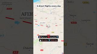 🇫🇷Paris to 🇹🇷Istanbul direct flight✈️aviation airport airtravel shorts yt youtubeshorts [upl. by Egroej]