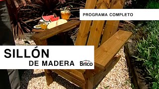 Cómo hacer una SILLA o SILLÓN de Madera para la terraza o el jardín ☀️🌿Bricomania [upl. by Neerual]