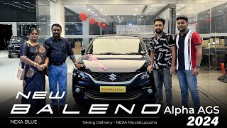 NEW BALENO ALPHA AGS NEXA BLUE 2024  TAKING DELIVERY [upl. by Ban]