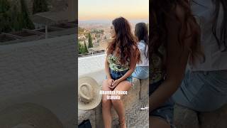 Alhambra palace im Granada at Sunset time shorts [upl. by Halyahs]