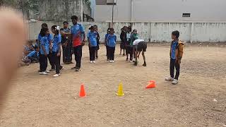 Recreation game shoot the cone  Sri Gayatri Techno Schoolhyderabad [upl. by Ambler986]