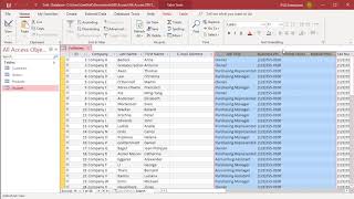 How to Order Fields in Datasheet View in MS Access  Office 365 [upl. by Gnot966]