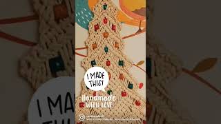 Macrame Christmas Tree Wall Hanging [upl. by Bruyn]