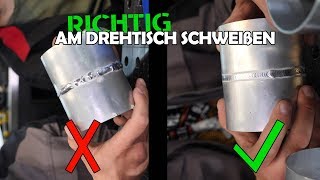 Alu Rohr schweissen für Beginnner  der günstigste Drehtisch  TEST [upl. by Leahcimnaj710]