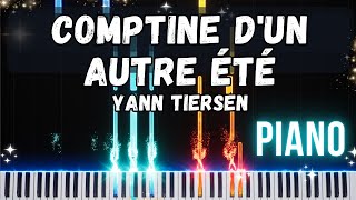 Comptine dun autre été laprèsmidi  Yann Tiersen  Piano Tutorial amp Sheet Music [upl. by Shay984]