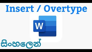 Insert and Overtype mode in MS Word [upl. by Orlanta]