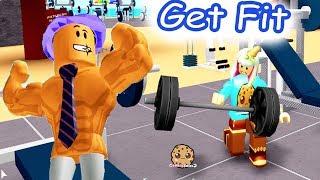 Lets Get Fit Roblox Weight Lifting Simulator 2 GYM  Cookie Swirl C Game Video [upl. by Yruj799]