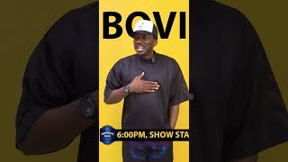 Bovi talks about his comedy event bovi comedy comedyvideo comedyvideos shorts [upl. by Cyndy]