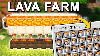 EASIEST Lava Farm in Minecraft 121 Tutorial [upl. by Alodi]