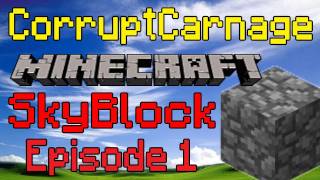 Minecraft SkyBlock 21 Episode 1  Cobblestone Generator [upl. by Aliuqa331]