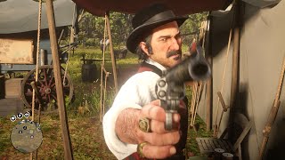 Yes Arthur can really piss off Dutch that he will start shooting at him [upl. by Yrrum490]