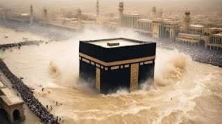 Holy Kaaba flooded MASSIVE Flood Hits Makkah Taif Saudi Arabia [upl. by Noired125]