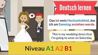 48  Deutsch lernen mit einfachen Sätze a1 a2 b1  Everyday life Learn German with simple sentences [upl. by Adnilasor]