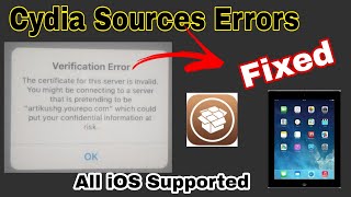 How to Fix Cydia Source Certificate invalid error Cydia Source error Cydia Error Solved Cydia Errors [upl. by Vachil]