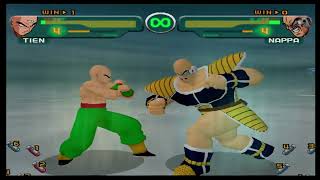 Tien vs Nappa  DBZ Budokai 1 [upl. by Vera]