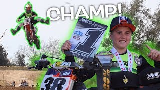 DANGERBOY WINS 4 CHAMPIONSHIPS IN 1 DAY Haiden Deegan Mini Os Supercross Recap [upl. by Tatiania]