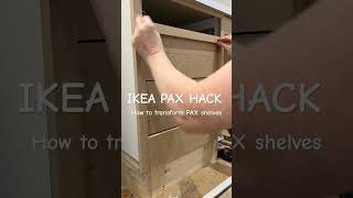 IKEA PAX wardrobe closet drawer hack  Create A Bespoke Look 🤍 ikea ikeapax ikeahack [upl. by Nyvlem]