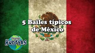 5 BAILES TÍPICOS DE MÉXICO  DEJANDO HUELLAS [upl. by Nodababus624]