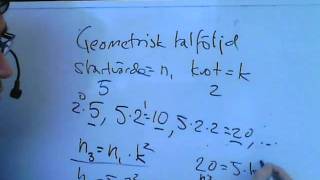 Matematik 5 C geometrisk talföljd intro [upl. by Caroline]