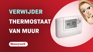 Hoe verwijder je een Honeywell CM907 thermostaat van de muur [upl. by Adaynek]