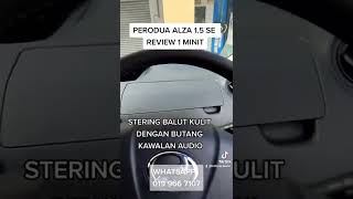 REVIEW 1 MINIT PERODUA ALZA 15 SE 2022 [upl. by Bezanson]