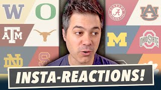 College Football Rivalry Week Insta Reactions Michigans Stunner Miamis Loss amp Georgia Overtimes [upl. by Lecia]