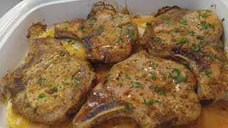 Oven Baked Pork Chops Recipe simplemeals ovenbaked porkchoprecipes budgetfriendly dinnerideas [upl. by Hofmann280]