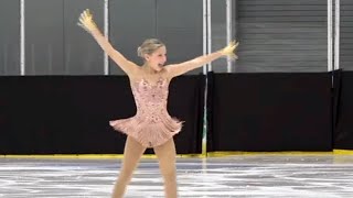 Baylen Taich  Intermediate Women Short Program  2025 Midwestern Sectional Singles Final [upl. by Nairbal]