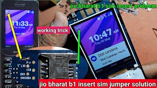 jio jbb021 sim not working solution  jio jbb021b1 insert sim solution  jio bharat b1 sim insert [upl. by Eessac]