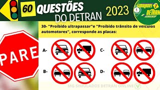 Questões de legislação de trânsito 2024 prova do detran 2024 mgsimuladosdetran2024 detranmg2024 [upl. by Eelyma]