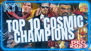 TOP 10 COSMIC Champions In MCOC MCOC Ranking Series Part 8 December 2023 [upl. by Edvard131]