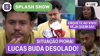 🚨BBB 24 Enquete do paredão AO VIVO Bin x Davi x Leidy x Matteus Lucas Buda fica CHOCADO com FOTO [upl. by Tehcac428]