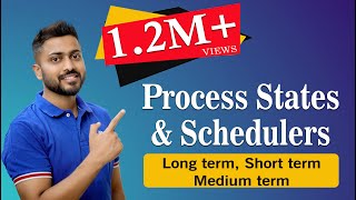 L15 Process States in Operating System SchedulersLong termShort termMedium term [upl. by Jerrie]