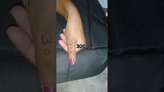 300 number Finger Mehndi design  easy trick Mehndi short  ❤️❤️❤️ [upl. by Halden522]