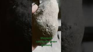 Meteorite carbonado light green meteorites gemstone stone diamondstone [upl. by Jeramey]