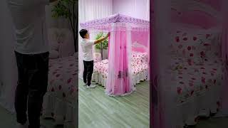 Home Textile Bedding Bed Curtain Mosquito Net Fourpiece Set [upl. by Safier]