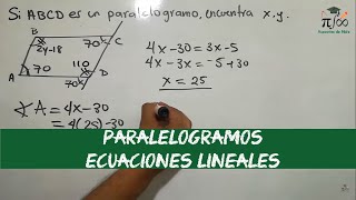 Paralelogramos  Hallar el valor de X y Y [upl. by Kippy161]