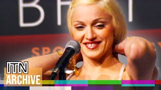 Reporter Proposes to Madonna at Brit Awards 1995 [upl. by Eustis]