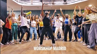 Koffi Olomide Heros national Faciné l’éclipse  Madrid Espagne  Workshop by Afrodream [upl. by Tonina799]