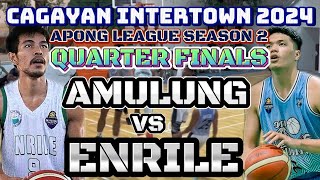 MAINIT NA L4BAN  QFINALS ENRILE VS AMULUNG  CAGAYAN INTERTOWN 2024 APONG LEAGUE GAME HIGHLIGHTS [upl. by Northey]