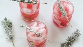 How to Make Snowy Tree Garnish Sugared Rosemary [upl. by Martz]