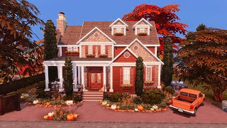 Limited pack🍂 Fall Family Home🍂🎃 NO CC Sims 4 Speedbuild [upl. by Fellner]