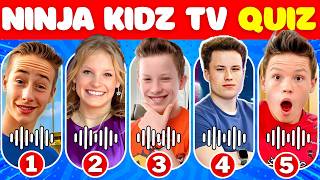 Ninja Kidz TV Quiz Challenge  Guess Youtuber Song  Payton Bryton Paxton Ashton [upl. by Eelik]