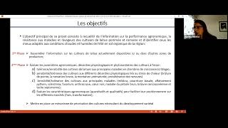 Webinaire essais de cultivars de Laitue et Céleri en terre noire [upl. by Resiak]