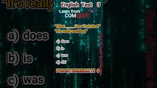 English PreIntermediate 6 Test 3 EnlgishTests EnglishGrammer [upl. by Merilyn11]